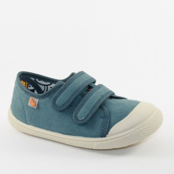 ZAPATILLAS BAREFOOT LONA 2 VELCROS OCEAN - VULLADI