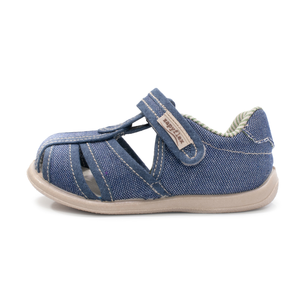 SANDALIAS BAREFOOT LONA SABINA NAVY - ZAPY 2 SANDALIAS BAREFOOT LONA SABINA NAVY - ZAPY - Imagen 2