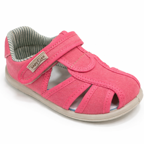 SANDALIAS BAREFOOT LONA SABINA CORAL  - ZAPY