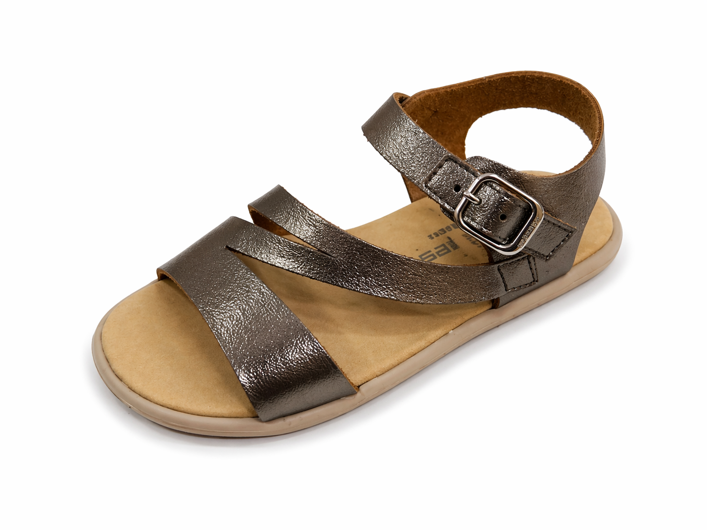 SANDALIAS BAREFOOT METÁLICO ACERO - ANDANINES 2 SANDALIAS BAREFOOT METÁLICO ACERO - ANDANINES - Imagen 2