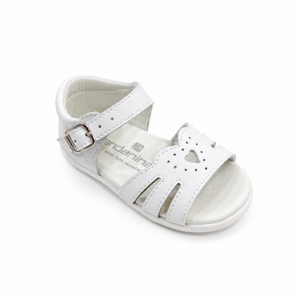 SANDALIAS BAREFOOT NAPA BLANCO CORAZÓN -  ANDANINES