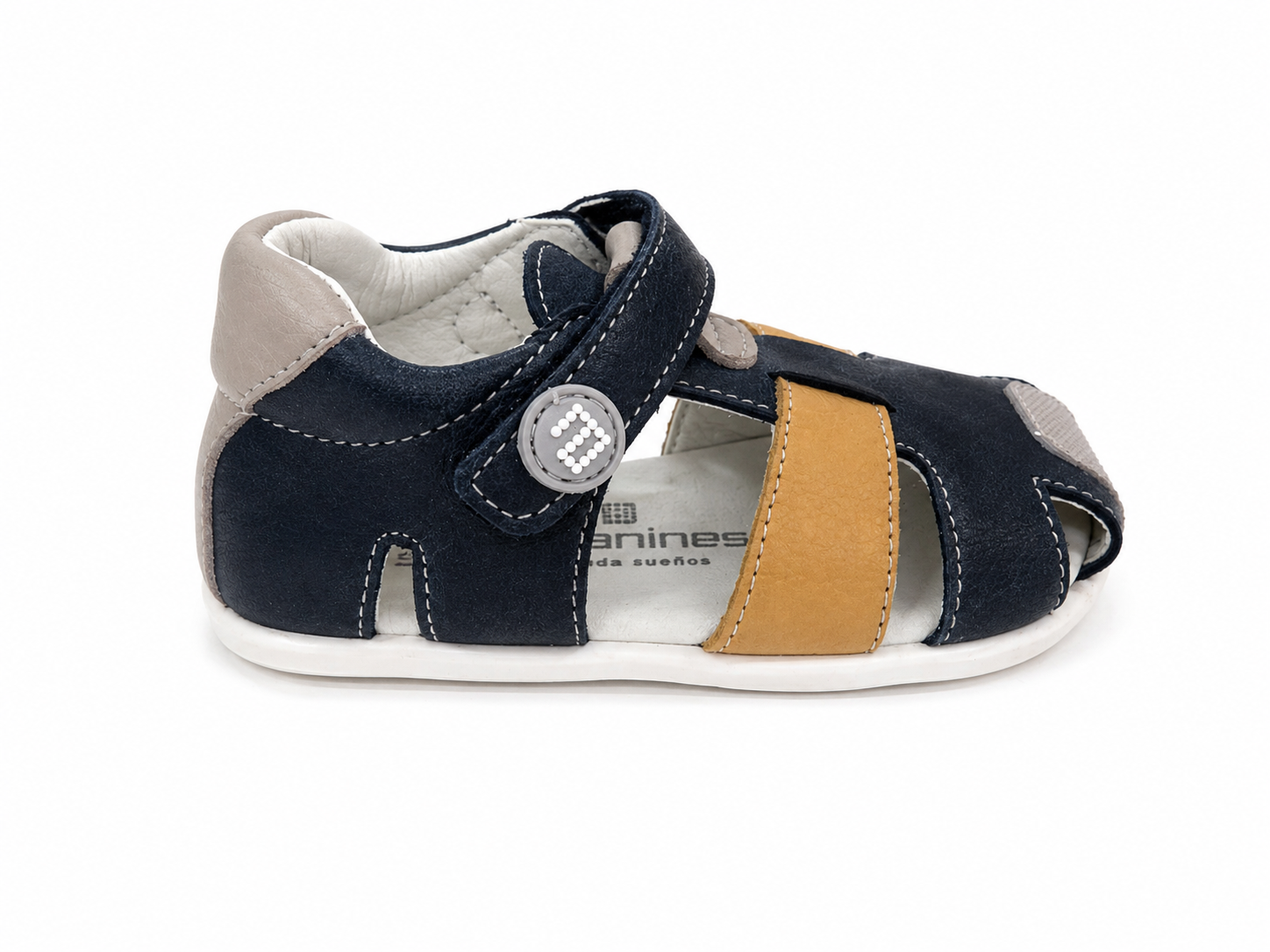 SANDALIAS BAREFOOT NAPA NAVY/MOSTAZA - ANDANINES 2 SANDALIAS BAREFOOT NAPA NAVY/MOSTAZA - ANDANINES - Imagen 2