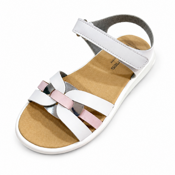 SANDALIAS BAREFOOT MALINCHE BLANCO / ROSA-  ANDANINES