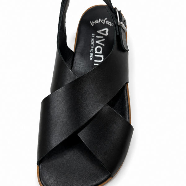 SANDALIAS BAREFOOT AURORA NATU NEGRO -  VIVANT