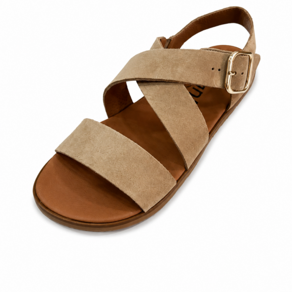SANDALIAS BAREFOOT LINO SER CAMELLO -  VIVANT