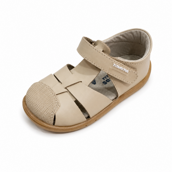 SANDALIAS BAREFOOT L500 FELIX CARAMELO-  TITANITOS