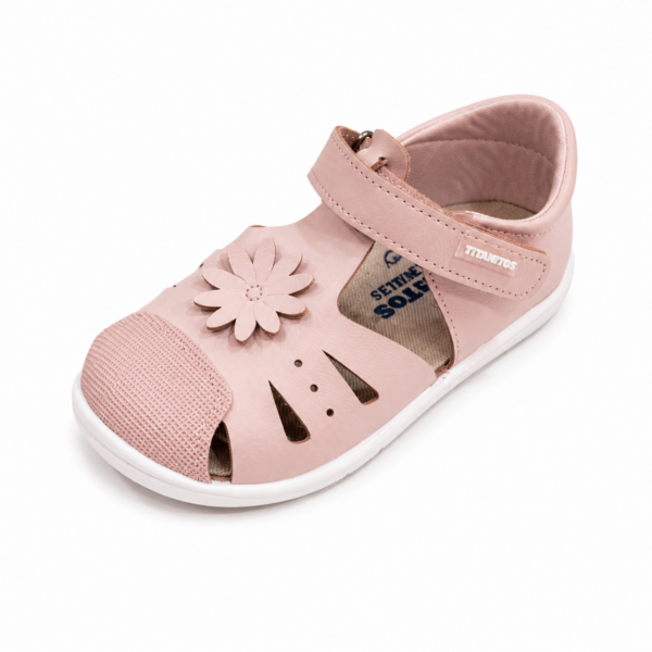SANDALIAS BAREFOOT L500 FLOR ROSA-  TITANITOS