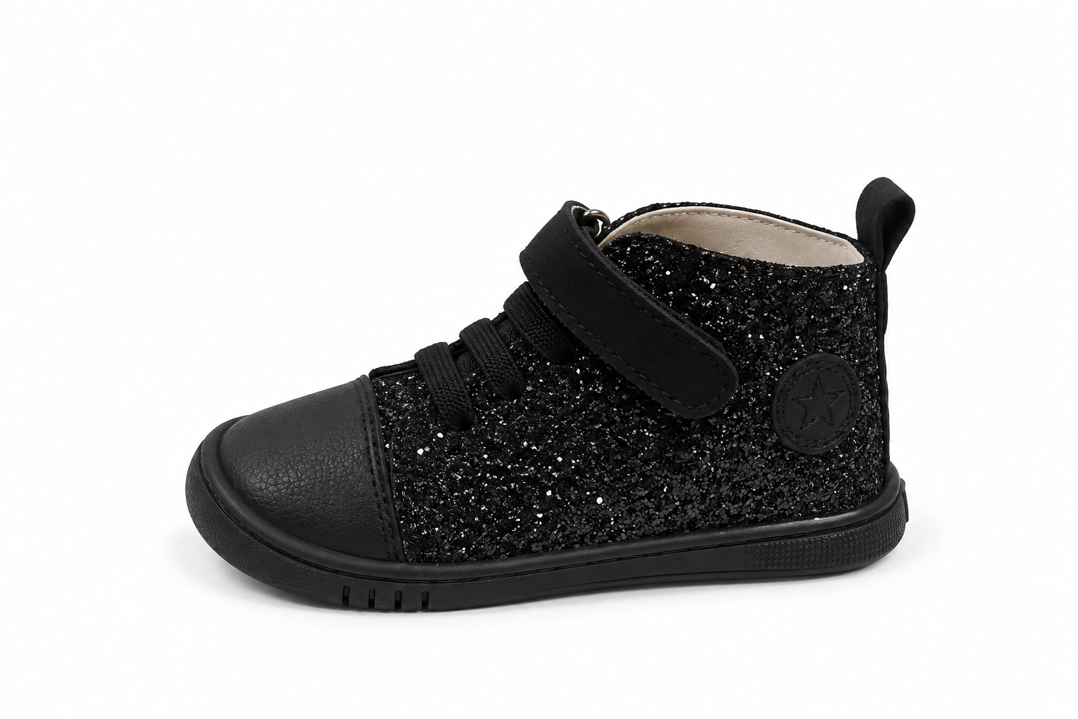 BOTAS BAREFOOT PF 240-3 GLITTER NEGRO - PIRUFLEX 1 BOTAS BAREFOOT PF 240-3 GLITTER NEGRO - PIRUFLEX