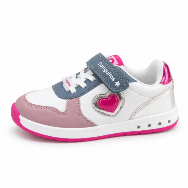 DEPORTIVAS CON LUZ GOFLEX HEARTS - CONGUITOS
