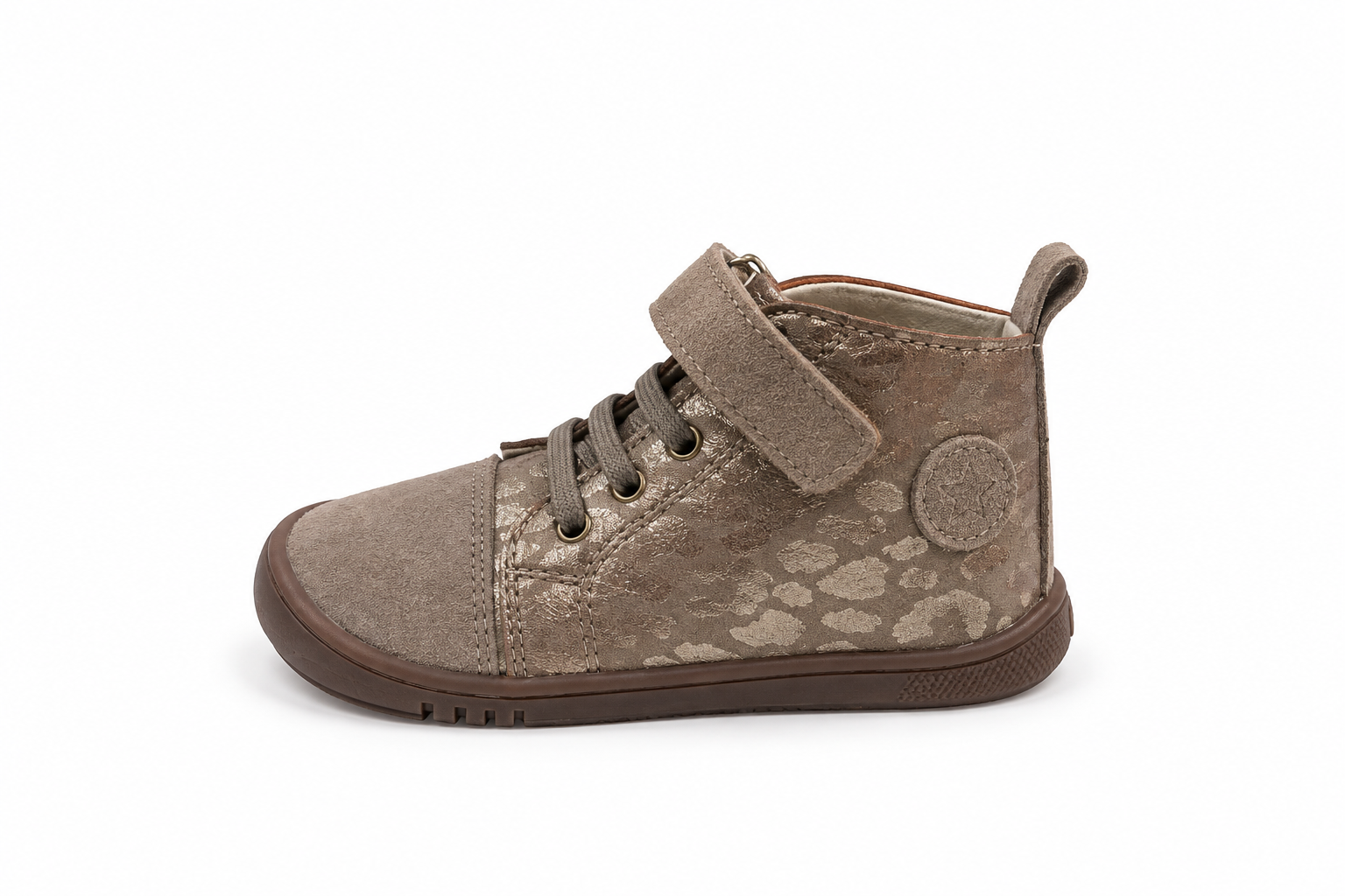 BOTAS BAREFOOT 3013-1 LEOPARD GLITTER TAUPE - PIRUFLEX 1 BOTAS BAREFOOT 3013-1 LEOPARD GLITTER TAUPE - PIRUFLEX